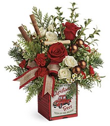 Quaint Christmas from Mona's Floral Creations, local florist in Tampa, FL